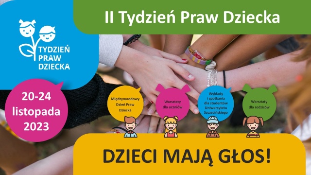 Będą warsztaty dla uczniów i rodziców, a także serie wykładów i spotkań - w najbliższy poniedziałek startuje w Szczecinie II Tydzień Praw Dziecka. Data jest nieprzypadkowa.