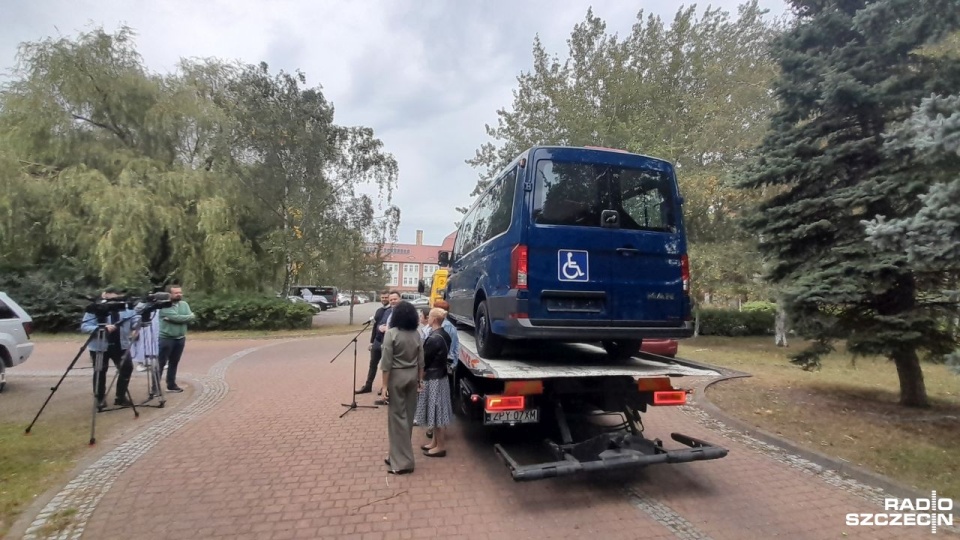 Nowy pojazd kosztował 253 tys. złotych i został zakupiony w ramach Budżetu Obywatelskiego na 2023 rok. Fot. Joanna Maraszek [Radio Szczecin]
