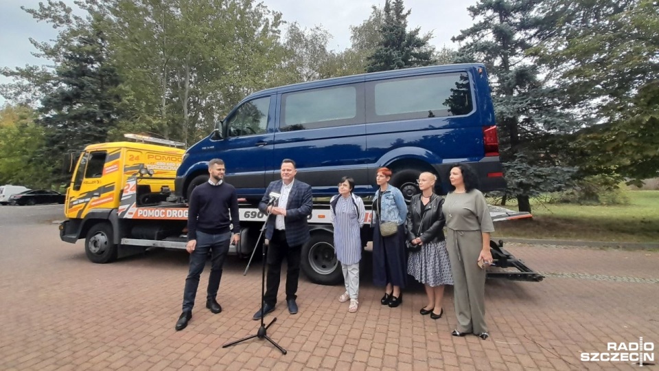 Nowy pojazd kosztował 253 tys. złotych i został zakupiony w ramach Budżetu Obywatelskiego na 2023 rok. Fot. Joanna Maraszek [Radio Szczecin]