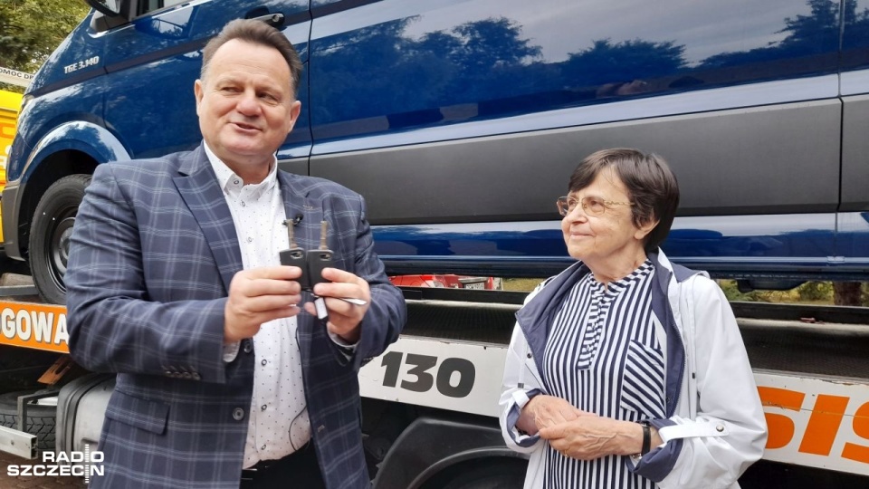 Nowy pojazd kosztował 253 tys. złotych i został zakupiony w ramach Budżetu Obywatelskiego na 2023 rok. Fot. Joanna Maraszek [Radio Szczecin]