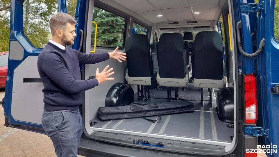 Nowy pojazd kosztował 253 tys. złotych i został zakupiony w ramach Budżetu Obywatelskiego na 2023 rok. Fot. Joanna Maraszek [Radio Szczecin]