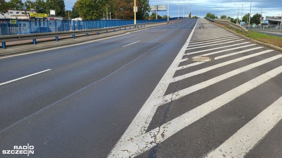 Trasa Zamkowa. Prace rozpoczną się ok. godz. 18 i potrwają do 4 nad ranem. Fot. Sławomir Orlik [Radio Szczecin]