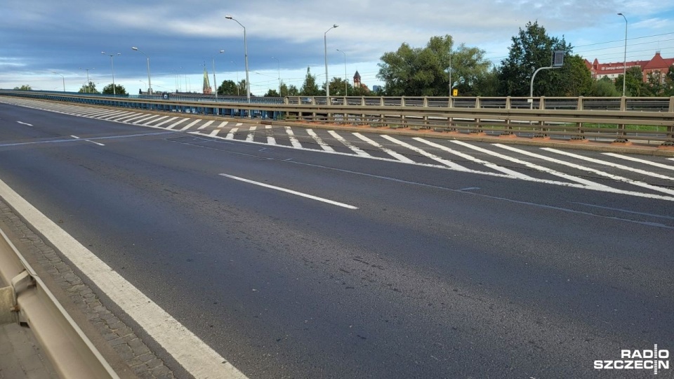 Trasa Zamkowa. Prace rozpoczną się ok. godz. 18 i potrwają do 4 nad ranem. Fot. Sławomir Orlik [Radio Szczecin]