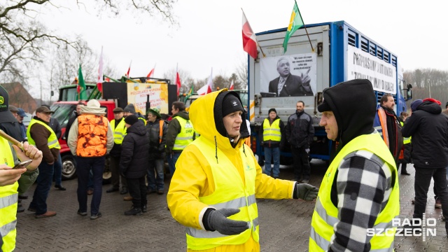 Fot. Robert Stachnik [Radio Szczecin] Kolejny dzień blokad. Rolnicy protestują [WIDEO, ZDJĘCIA]