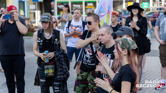Fot. Robert Stachnik [Radio Szczecin] Protest przeciw odrzuceniu ustawy o dekryminalizacji aborcji [ZDJĘCIA]