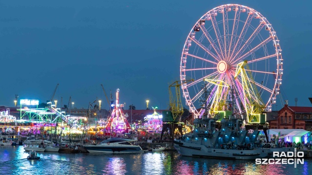 Wheel of Szczecin Tall Ships Races Szczecin Fot. Robert Stachnik [Radio Szczecin] Tolszpiowy Szczecin wieczorem i nocą. Widoki niezapomniane [ZDJĘCIA]