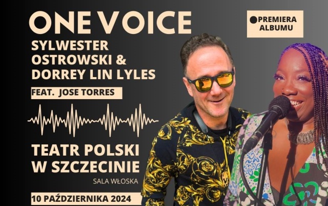 Fot. Materiały prasowe Sylwestra Ostrowskiego Dorrey Lin Lyles i Sylwester Ostrowski w Radiu Szczecin przed premierą albumu "One Voice" [WIDEO, ZDJĘCIA]