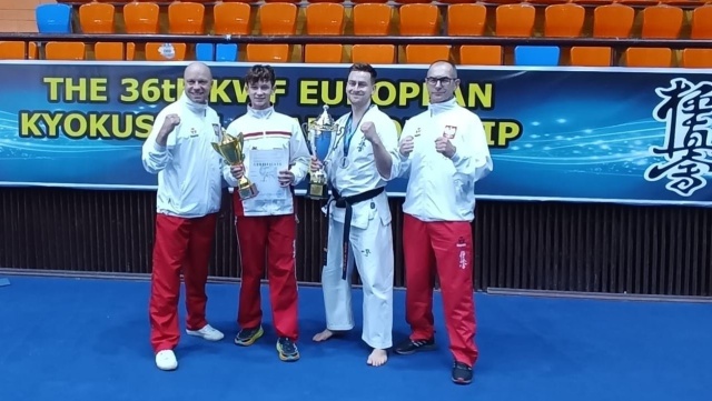 Fot. MUKS OYAMA Drawsko Pomorskie 14-latek z Łobza zdobył medal Mistrzostw Europy Karate [ZDJĘCIA]