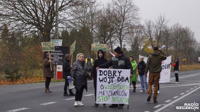 Fot. Adam Wosik [Radio Szczecin] "Władze gminy postanowiły nie wspierać nas, a stanęły po stronie inwestora" [ZDJĘCIA]