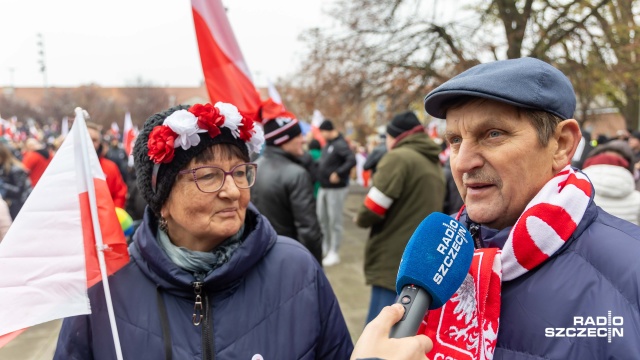 Fot. Robert Stachnik [Radio Szczecin] Marsz Niepodległości przeszedł ulicami Szczecina [ZDJĘCIA]