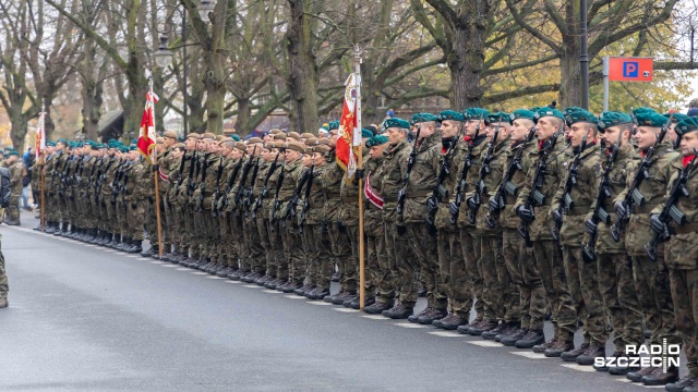 Fot. Robert Stachnik [Radio Szczecin] "Przez te 123 lata niepodległość pozostała w umysłach Polaków" [WIDEO, ZDJĘCIA]