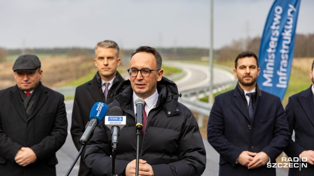 Fot. Robert Stachnik [Radio Szczecin] Gryfino już może cieszyć się z obwodnicy [WIDEO, ZDJĘCIA]