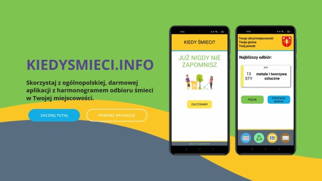 Aplikacja na smartfony przypomni o wywozie śmieci - tak jest w Goleniowie.