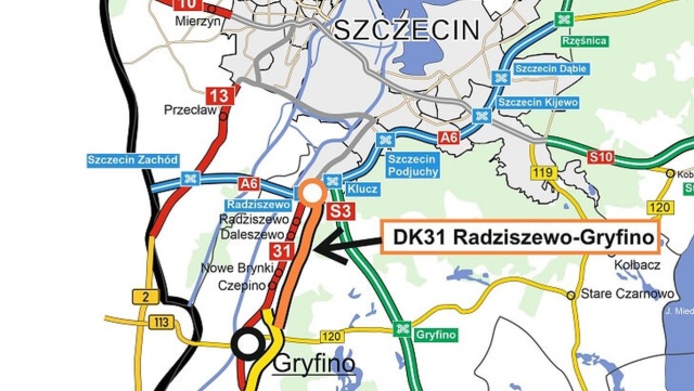 Trwają prace projektowe nowego odcinka drogi krajowej numer 31 od Radziszewa do Gryfina.
