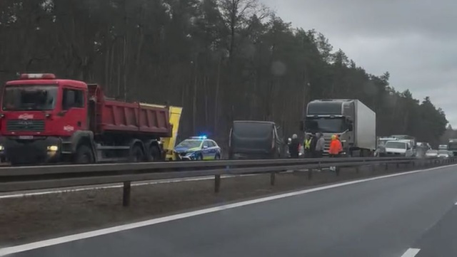 Wypadek na drodze ekspresowej S10 Szczecin - Stargard.
