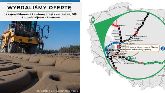 Jest wykonawca odcinka S10 Kijewo-Zdunowo. Fragment drogi ekspresowej o długości prawie 4,5 kilometra ma wybudować konsorcjum firm z Sopotu.