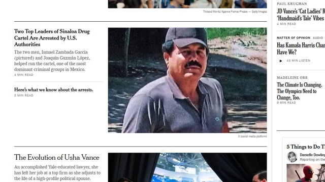 FBI zatrzymało meksykańskiego bossa narkotykowego Ismaela Zambadę Garcię, pseudonim El Mayo.