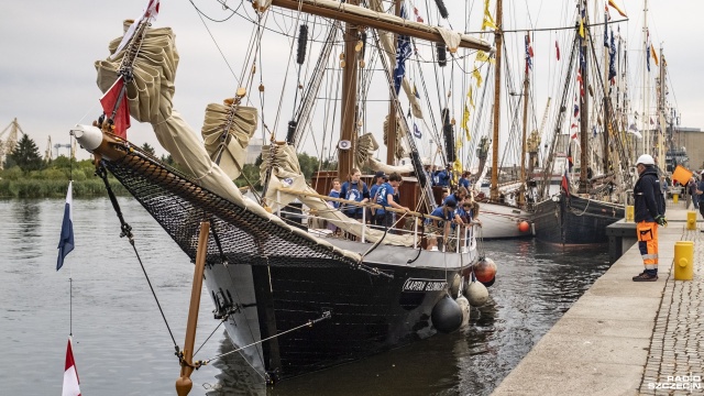 Żaglowiec Kapitan Głowacki w regatach The Tall Ship Races 2024, po prawie 4-letnim remoncie. W Szczecinie witali go mieszkańcy oraz turyści.