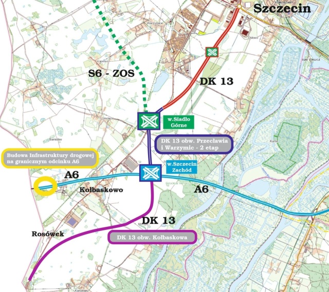 Osiem firm jest zainteresowanych dużą inwestycją przy zachodniej granicy. Chodzi o przetarg na budowę II etapu obwodnicy Przecławia i Warzymic, obwodnicy Kołbaskowa oraz budowę infrastruktury drogowej na granicznym odcinku A6.