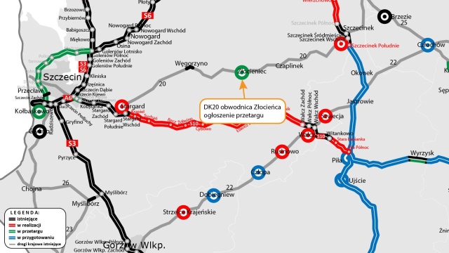 Jest przetarg na realizację obwodnicy Złocieńca - to na drodze krajowej nr 20.