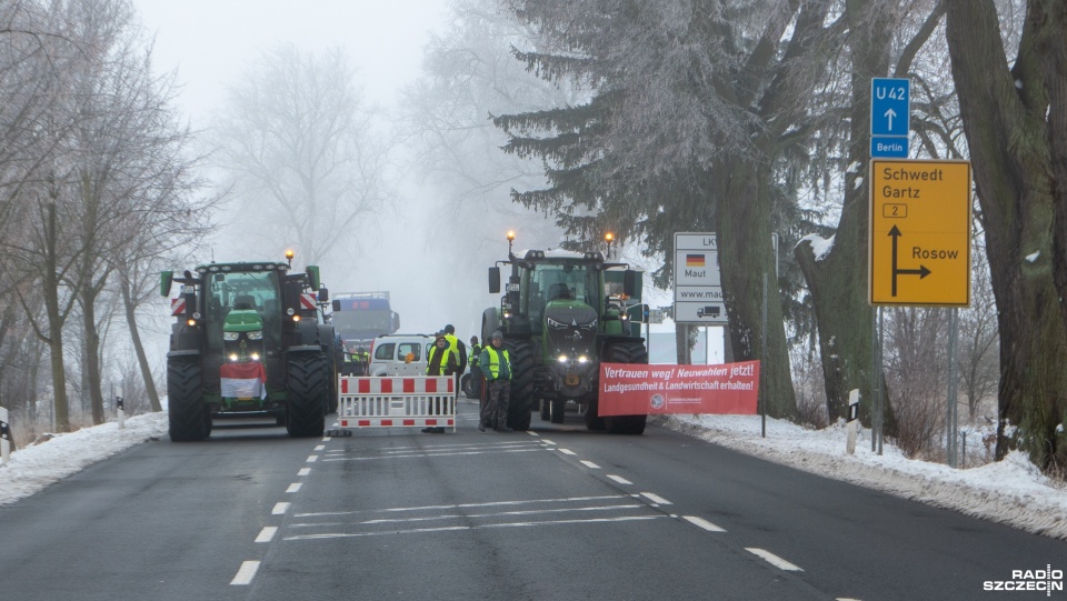 Polscy rolnicy będą wspierać niemiecką manifestację 22 stycznia na granicy w Kołbaskowie. Maciej Papke [Radio Szczecin]