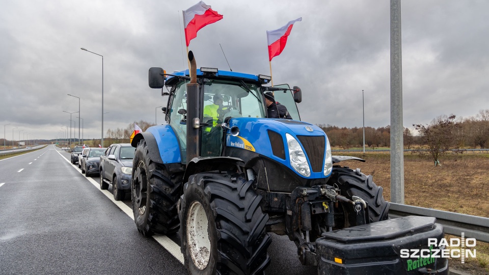 Protestować będą przez co najmniej 24 godziny - prawdopodobnie do czwartku do godzin popołudniowych. Fot. Robert Stachnik [Radio Szczecin]