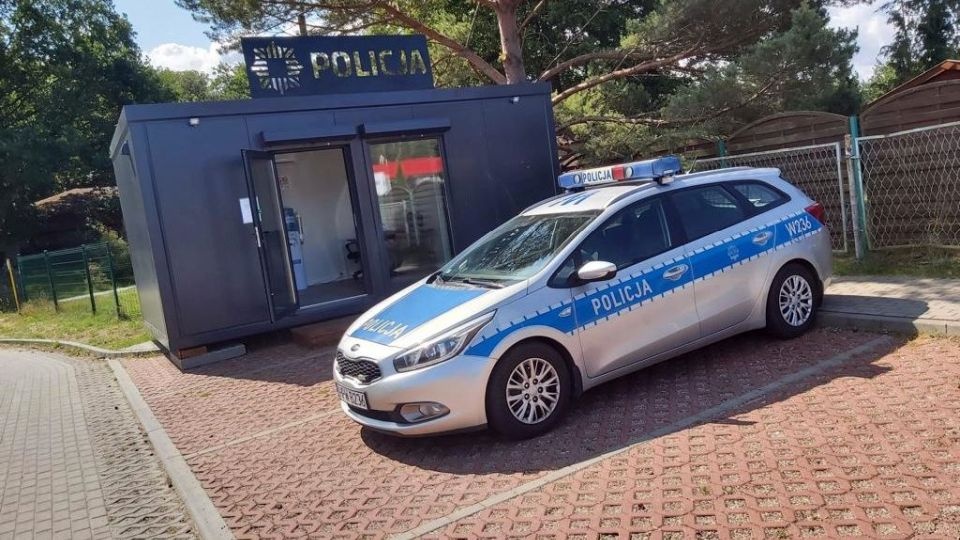 Punkt Przyjęć Interesantów w Łazach. Fot. Komenda Miejska Policji w Koszalinie