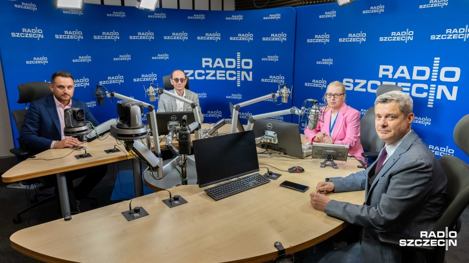 Krzysztof Romianowski, Łukasz Tyszler, Jolanta Kowalewska, Piotr Kęsik. Fot. Robert Stachnik [Radio Szczecin]