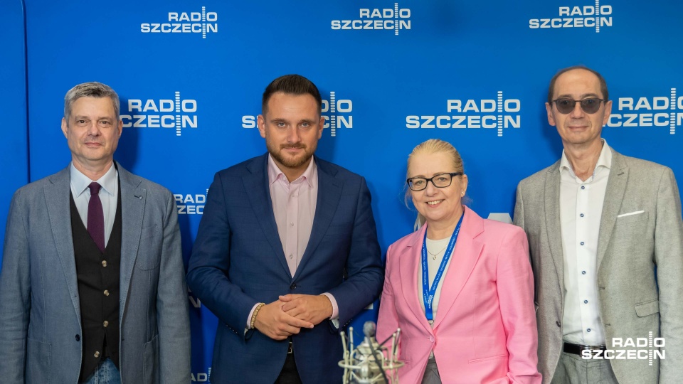 Piotr Kęsik, Krzysztof Romanowski, Jolanta Kowalewska, Łukasz Tyszler. Fot. Robert Stachnik [Radio Szczecin]