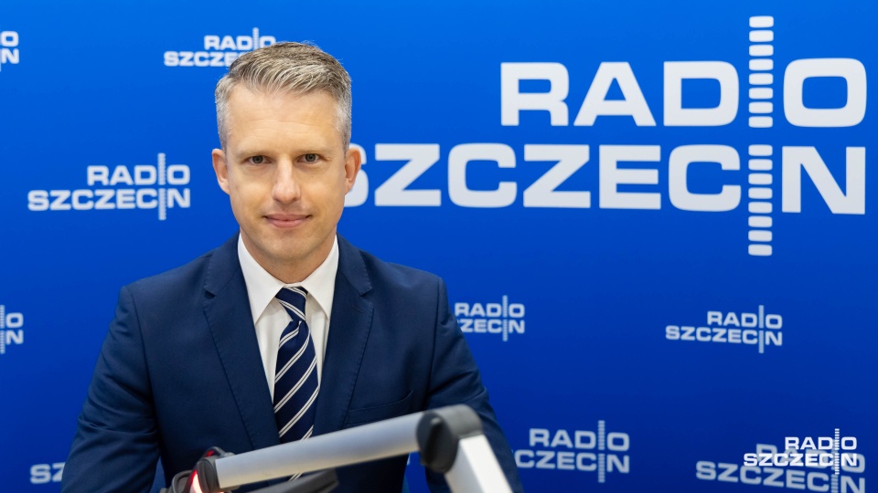 Arkadiusz Marchewka, wiceminister infrastruktury. Fot. Robert Stachnik [Radio Szczecin]