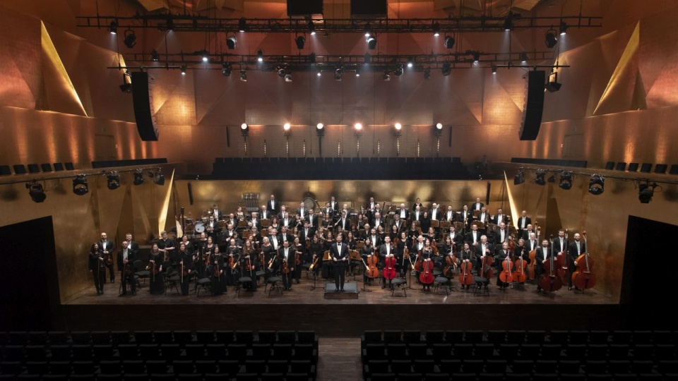 Orkiestra Symfoniczna Filharmonii im. Mieczysława Karłowicza w Szczecinie pod dyrekcją Przemysława Neumanna. Fot. Kamila Kozioł