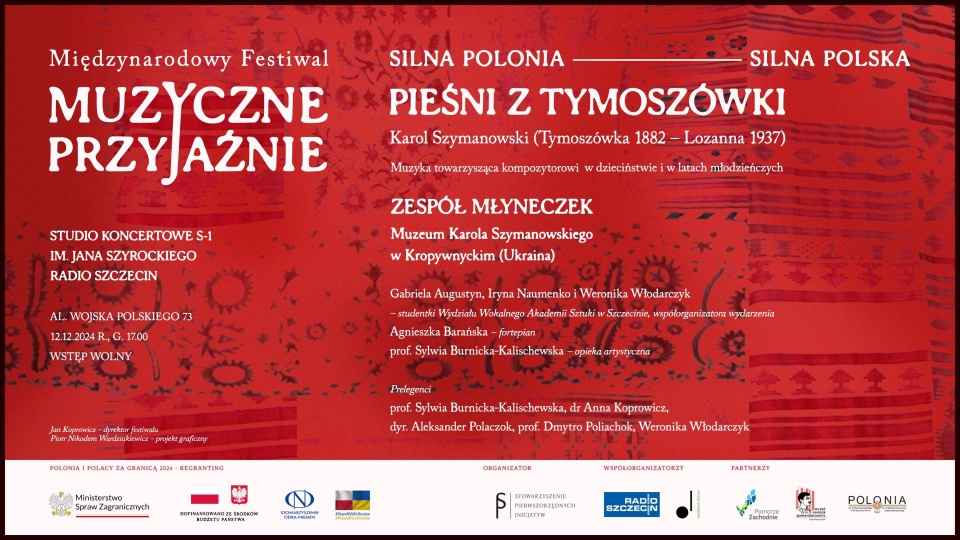 Międzynarodowy Festiwal „Muzyczne przyjaźnie” w studiu koncertowym Radia Szczecin