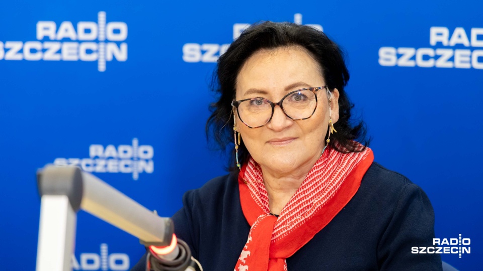 - Nie żałuję przyjazdu do Szczecina - przyznała też w dzisiejszej rozmowie Urszula Stawicka. Fot. Robert Stachnik [Radio Szczecin]