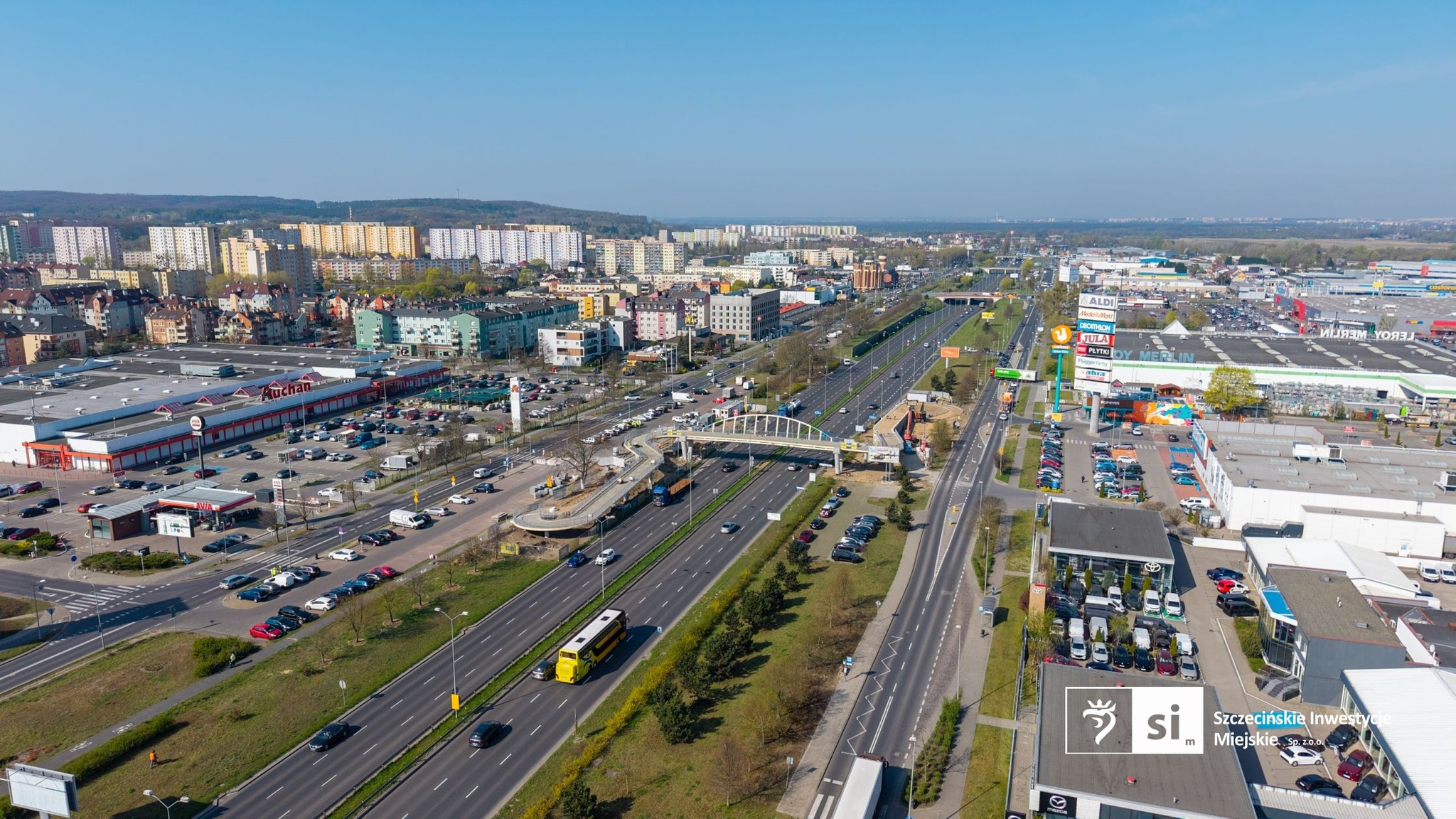 W piątek wieczorem i w nocy trzeba będzie uważać na Struga w Szczecinie w związku z toczącymi się pracami przy budowie nowej kładki.