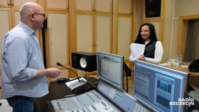 Fot. Robert Stachnik [Radio Szczecin] "Beksa" na antenie Radia Szczecin [WIDEO, ZDJĘCIA]