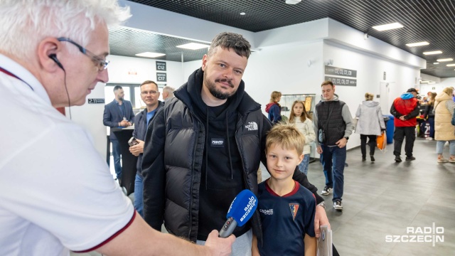 Fot. Robert Stachnik [Radio Szczecin] "Bardzo fajnie, że klub myśli o kibicach". Spotkanie z Historią na stadionie Pogoni [ZDJĘCIA]