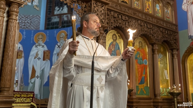 Fot. Maciej Papke [Radio Szczecin] Wielkanoc w cerkwi [ZDJĘCIA]