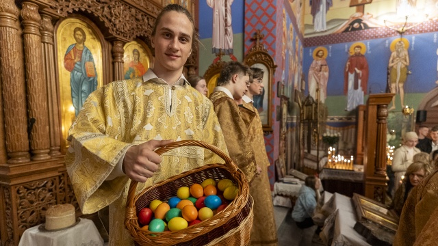 Fot. Maciej Papke [Radio Szczecin] Wielkanoc w cerkwi [ZDJĘCIA]