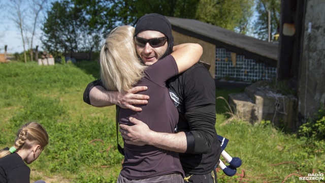 Fot. Kamila Kozioł [Radio Szczecin] Pobił rekord we wspinaczce na linie. W ten sposób chce też pomóc choremu dziecku [WIDEO, ZDJĘCIA]