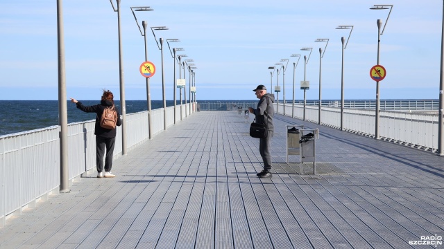 Fot. Przemysław Polanin [Radio Szczecin] Kołobrzeskie molo znów płatne. Ceny poszły w górę [ZDJĘCIA]