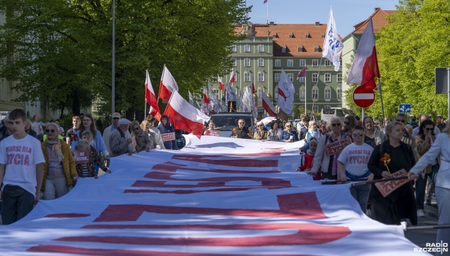 Fot. Maciej Papke [Radio Szczecin] Marsz dla Życia w Szczecinie. "Każdy zasługuje na życie" [ZDJĘCIA]