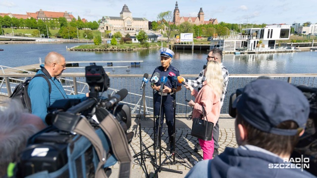 Marta Kucharska. Fot. Robert Stachnik [Radio Szczecin] Służby gotowe na "Bezpieczną majówkę". Policja apeluje o rozwagę [ZDJĘCIA]