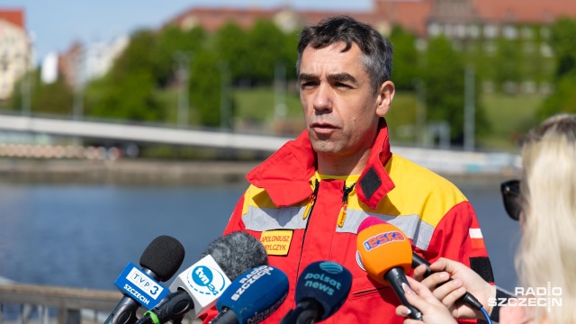 Apoloniusz Kurylczyk. Fot. Robert Stachnik [Radio Szczecin] Służby gotowe na "Bezpieczną majówkę". Policja apeluje o rozwagę [ZDJĘCIA]