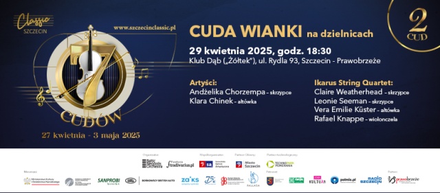 Fot. Materiały prasowe Baltic Neopolis Orchestra Cuda wianki na dzielnicach. Trwa 7. Festiwal Szczecin Classic