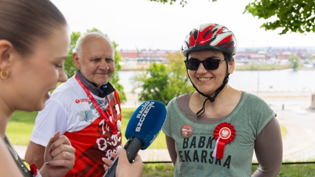 Fot. Robert Stachnik [Radio Szczecin] Dzień Flagi. Rowerowo i klasycznie [WIDEO, ZDJĘCIA]