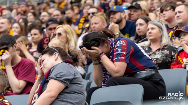 Fot. Robert Stachnik [Radio Szczecin] "Ja sobie popłaczę, a kibice, którzy są od tylu lat z Pogonią, oby doczekali..." [WIDEO, ZDJĘCIA]