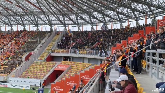 Fot. Artur Dyczewski [Radio Szczecin] Podział punktów w Białymstoku. Pogoń kończy sezon na czwartym miejscu [SKRÓT MECZU, ZDJĘCIA]