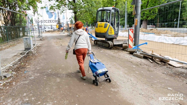 Fot. Robert Stachnik [Radio Szczecin] Drogi w remoncie i komunikacyjny chaos na Pomorzanach [WIDEO, ZDJĘCIA]