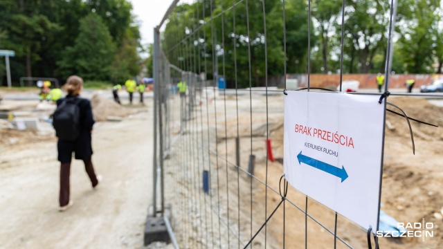 Fot. Robert Stachnik [Radio Szczecin] Drogi w remoncie i komunikacyjny chaos na Pomorzanach [WIDEO, ZDJĘCIA]