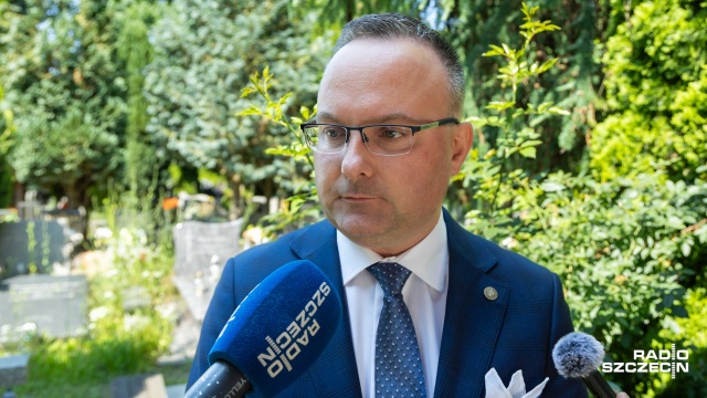 Krzysztof Męciński. Fot. Robert Stachnik [Radio Szczecin] Z rąk nazistów "zginęło bardzo dużo dzieci" [ZDJĘCIA]